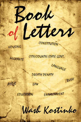 Book of Letters on Paperback by Wash Kostinko