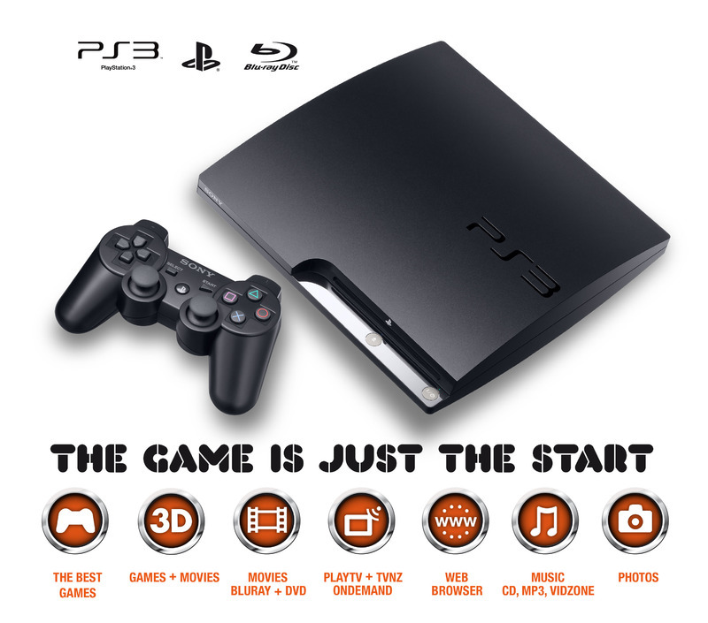 PlayStation 3 (PS3) Slim 160GB Console + All Blacks Challenge bundle