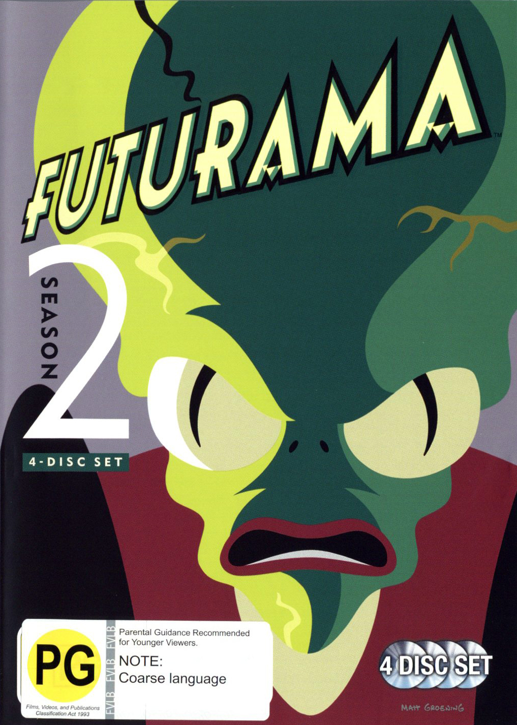 Futurama - Season 2 (4 Disc Slimline Set) on DVD image