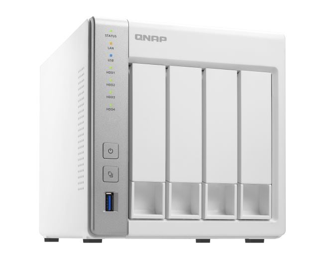 QNAP TS-431P NAS, 4BAY (NO DISK), 1GB, AL-212 DUAL CORE, USB 3.0(3), GbE(2), TWR, 2YR