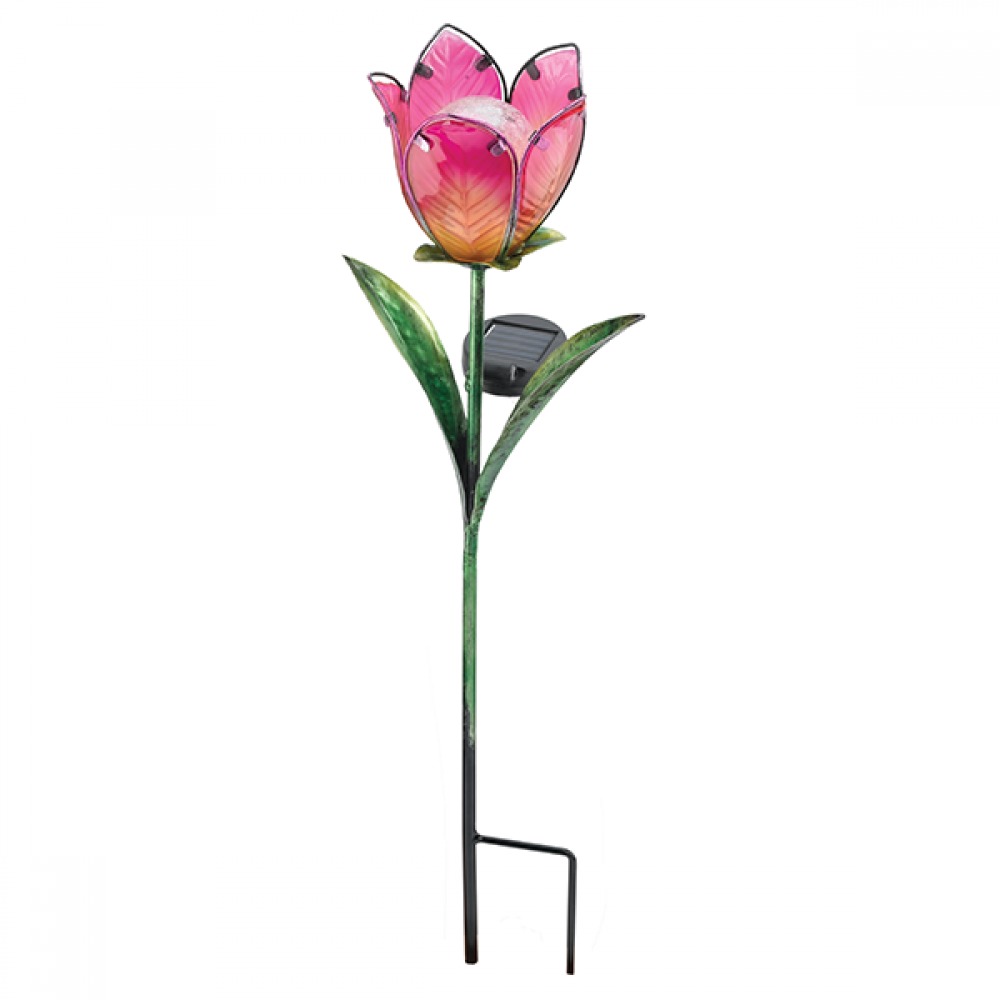 Regal: Solar Tulip Stake - Pink/Yellow image