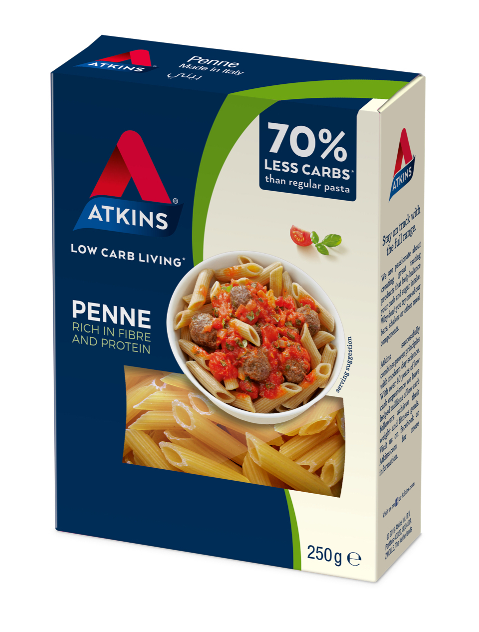 Atkins Low Carb Penne Pasta 250g image