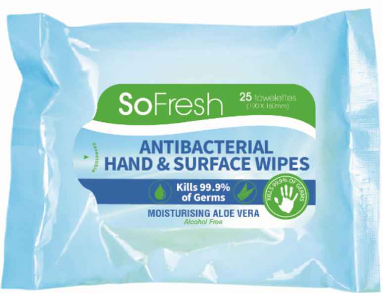 Buy Antibacterial Hand and Surface Wipes at Mighty Ape NZ