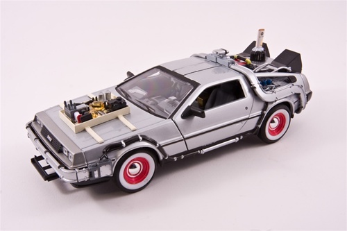 Back To The Future Trilogy: DeLorean Time Machine Die-Cast Vehicle 3 Pack image