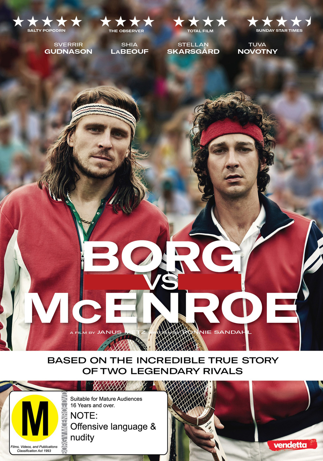 Borg vs McEnroe on DVD image