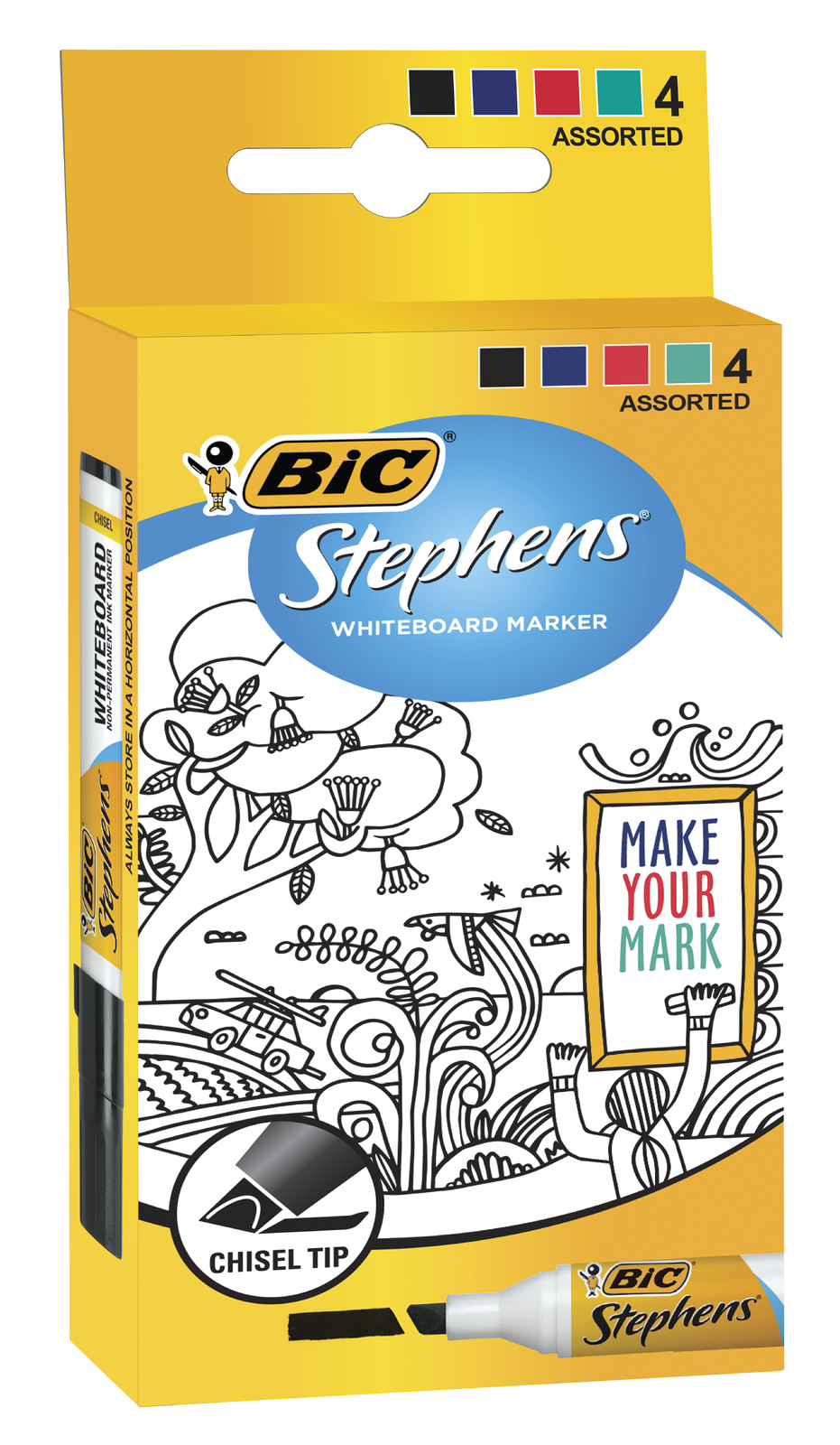 Buy Bic Whiteboard Marker Chisel Tip at Mighty Ape NZ