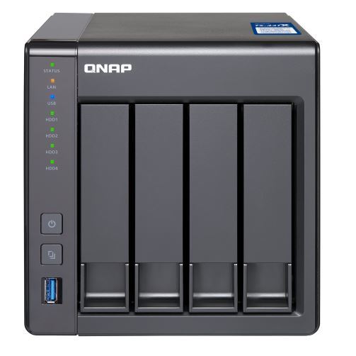 QNAP TS-431X-2G NAS, 4BAY (NO DISK), 2GB, AL-212 QC, USB, GbE(2),10GbE SFP+(1), TWR, 2YR