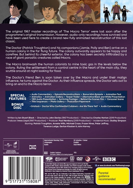 Doctor Who: (1966) - Macra Terror on DVD image