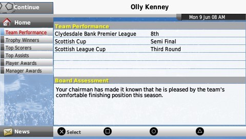 Football Manager Handheld 2008 for PSP image