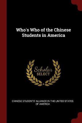 Who's Who of the Chinese Students in America image