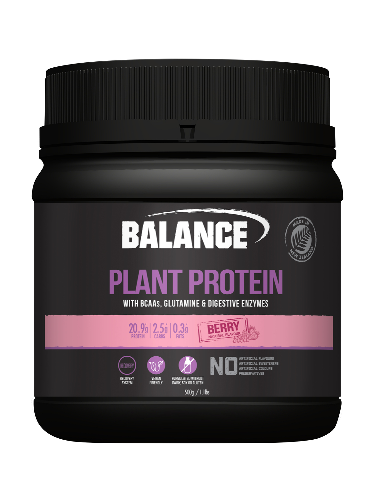 Balance Plant Protein - Berry (500g) image