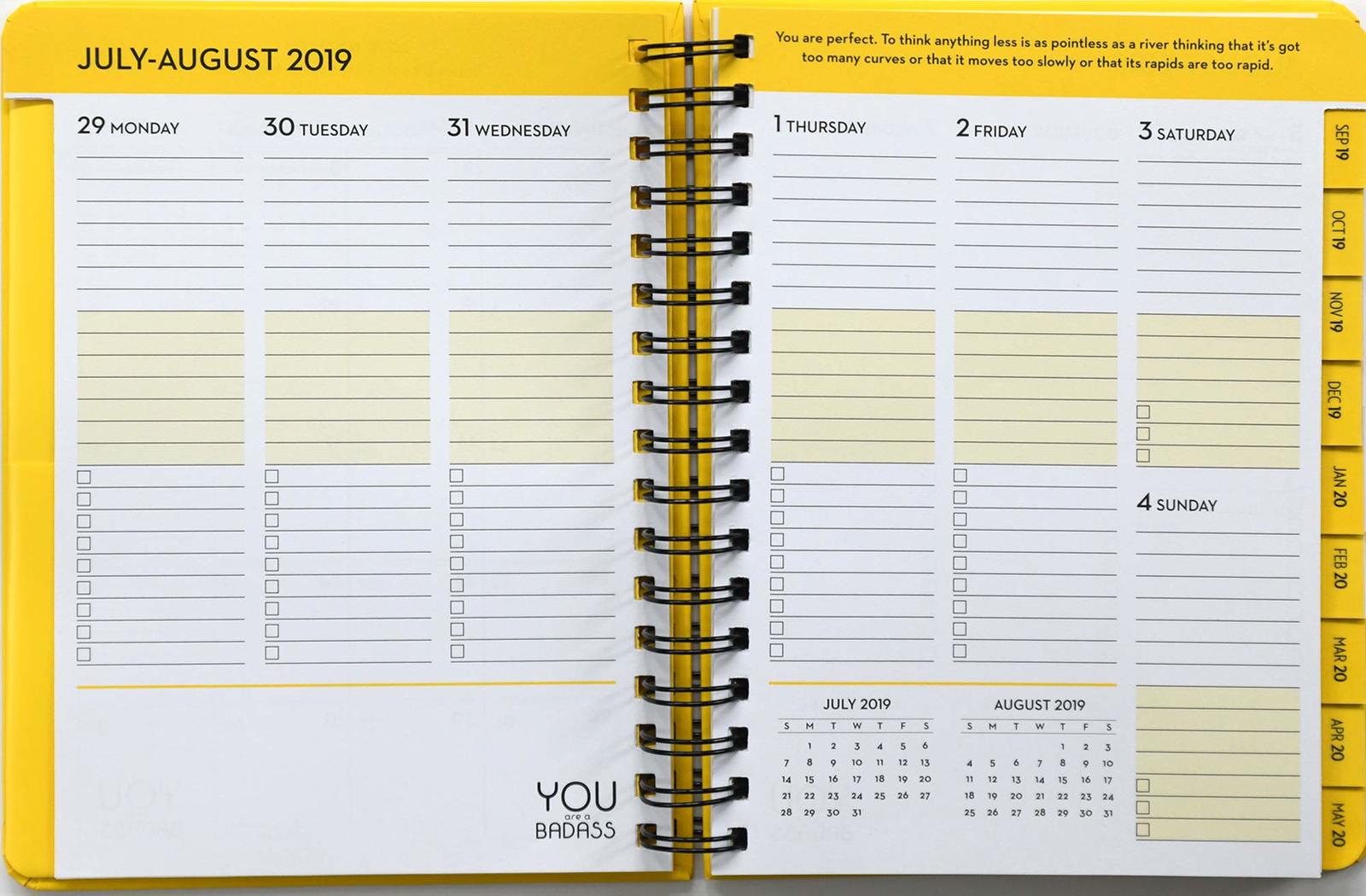 You Are a Badass 2019-2020 17-Month Monthly/Weekly Planning Diary image