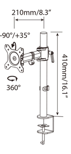 Gorilla Arms Single Monitor Mount image