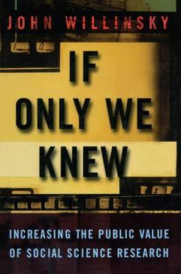 If Only We Knew by John Willinsky image