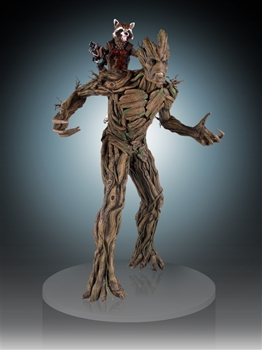 Guardians of the Galaxy Rocket Raccoon & Groot Statue image