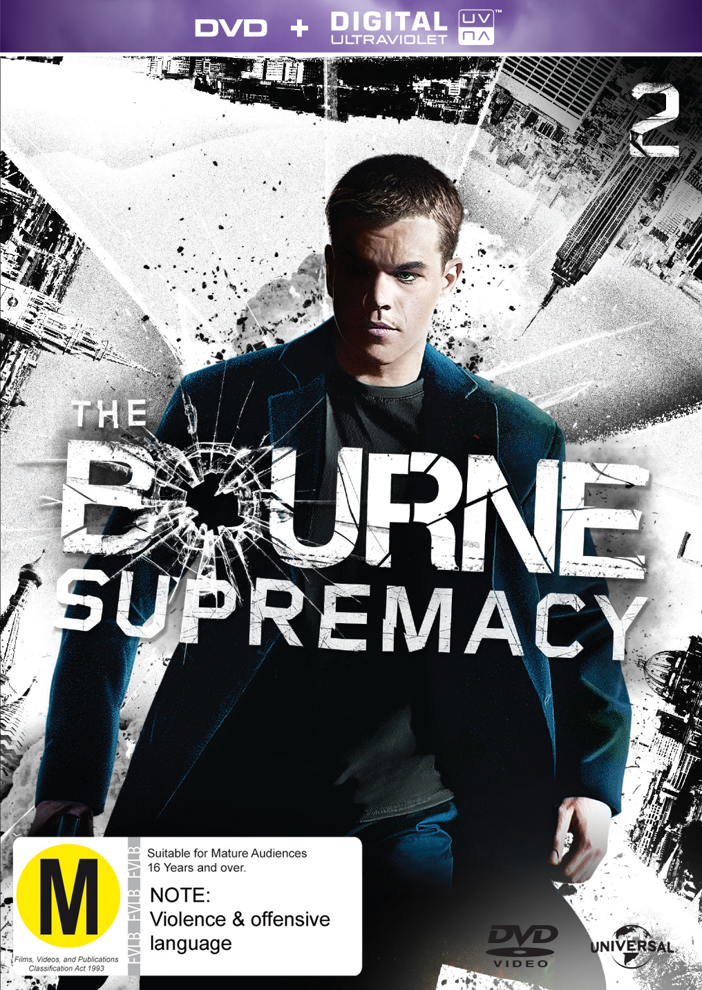 The Bourne Supremacy on DVD, UV image