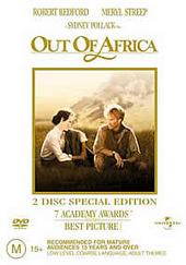 Out Of Africa - Special Edition (2 Disc) on DVD Out Of Africa - Special Edition (2 Disc) on DVD