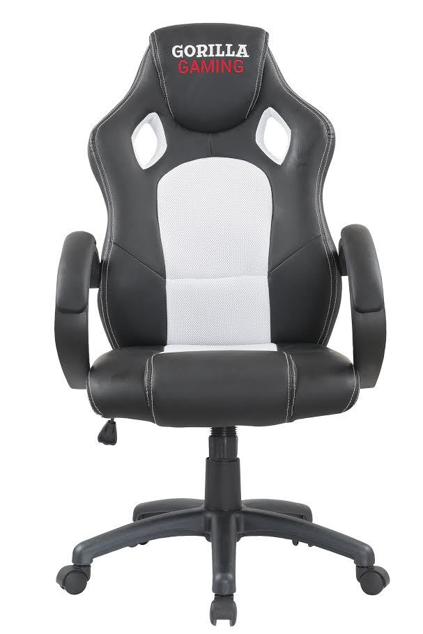 Gorilla Gaming Chair - White & Black for image