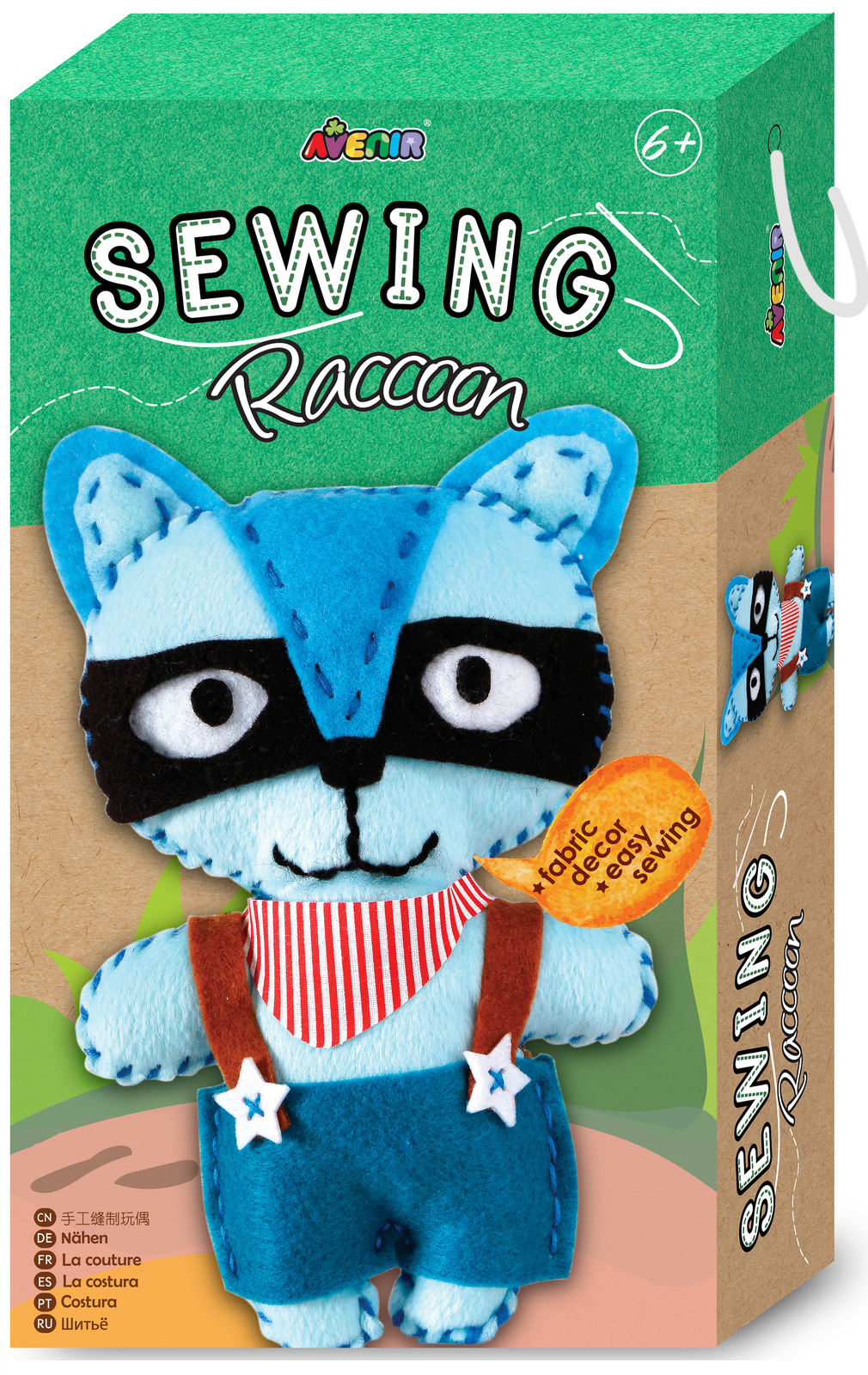Buy Avenir Sewing Doll Kit Raccoon at Mighty Ape Australia