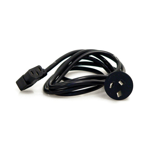 Belkin Computer AC Power cable with right angle PC plug 2 Metres Black image
