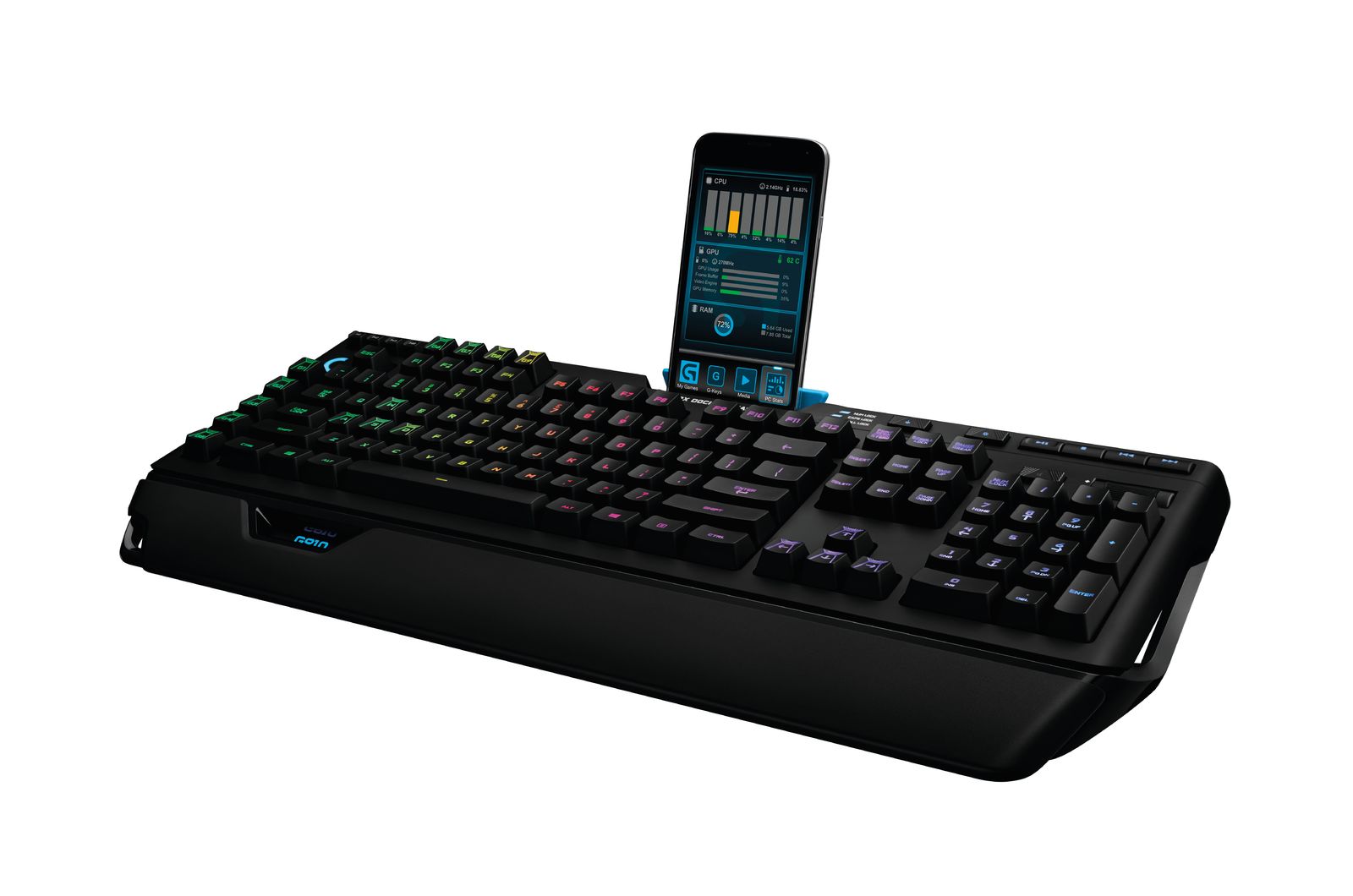 Logitech G910 RGB Mechanical Keyboard (Orion Spectrum) for image