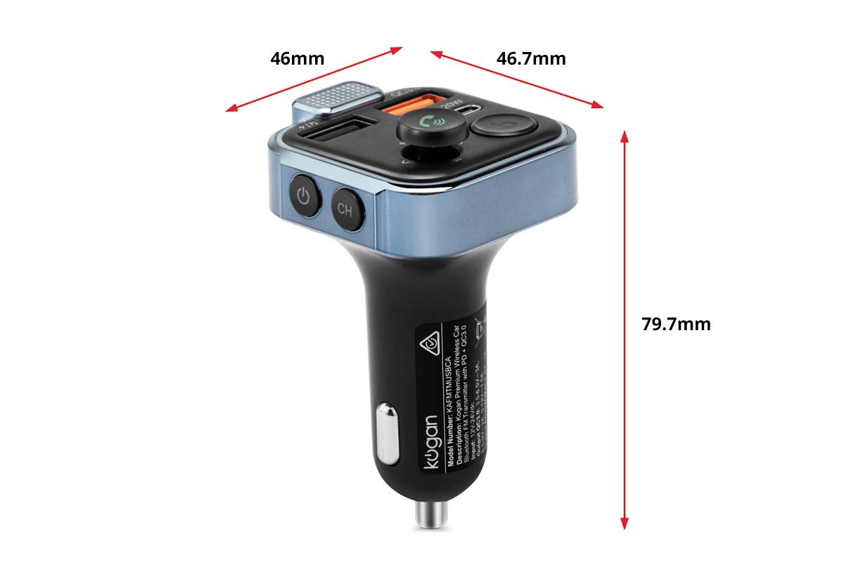 Kogan Premium Wireless Car Bluetooth FM Transmitter at Mighty Ape NZ