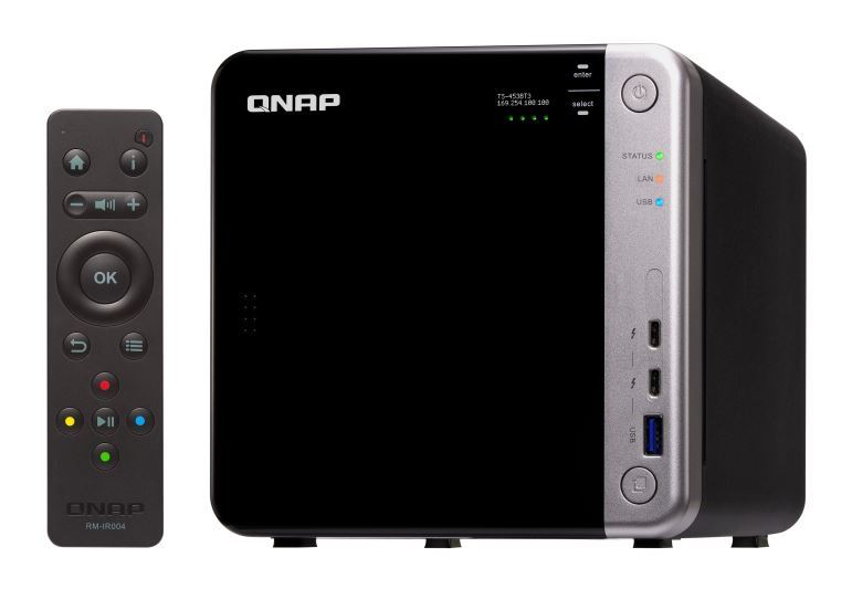 Qnap Ts-453Bt3-8G 4-Bay Nas (No Disk), 10Gbe & Tbolt, 3 W 2X M.2 2280 Sata Ssd Slot,Apollo Lake J3455 1.5-2.3Ghz, 8Gb image