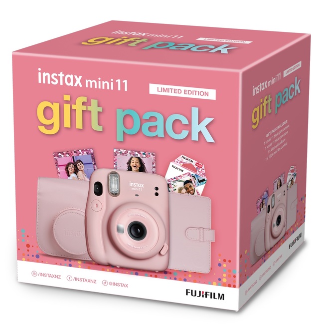 FUJIFILM Instax Mini 11 Limited Edition Gift Pack Blush Pink at Mighty Ape NZ