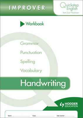Quickstep English Workbook Handwriting Improver Stage by Sue Hackman image