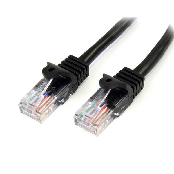 StarTech: Cat5e Patch Cable with Snagless RJ45 Connectors - Black (2m) image