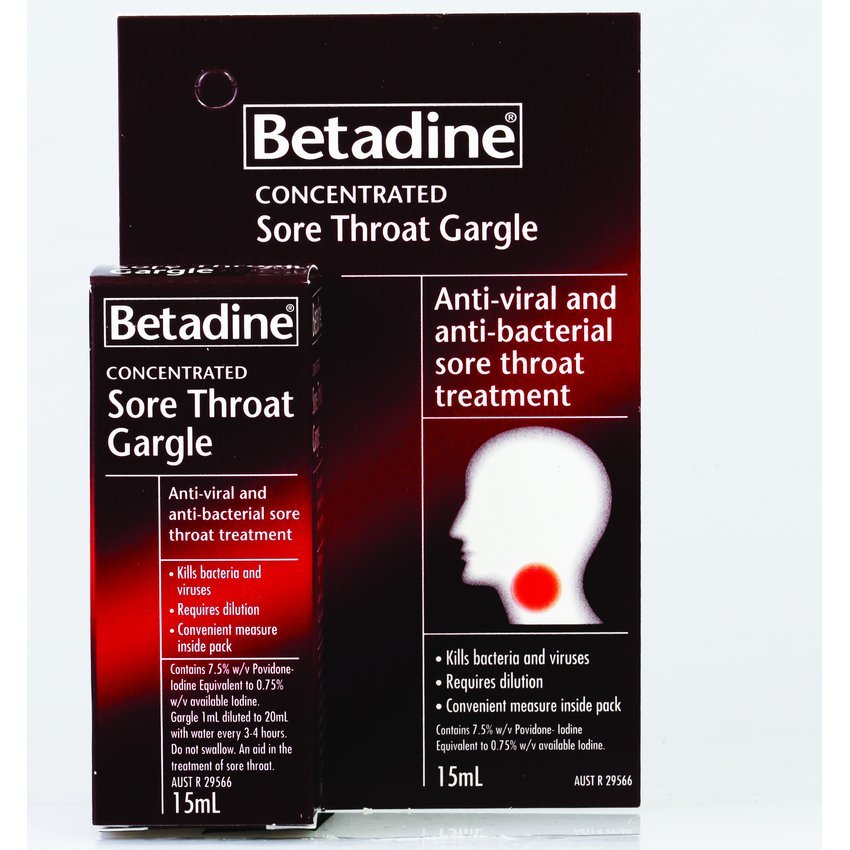 Betadine Sore Throat Gargle (15ml Bottle)