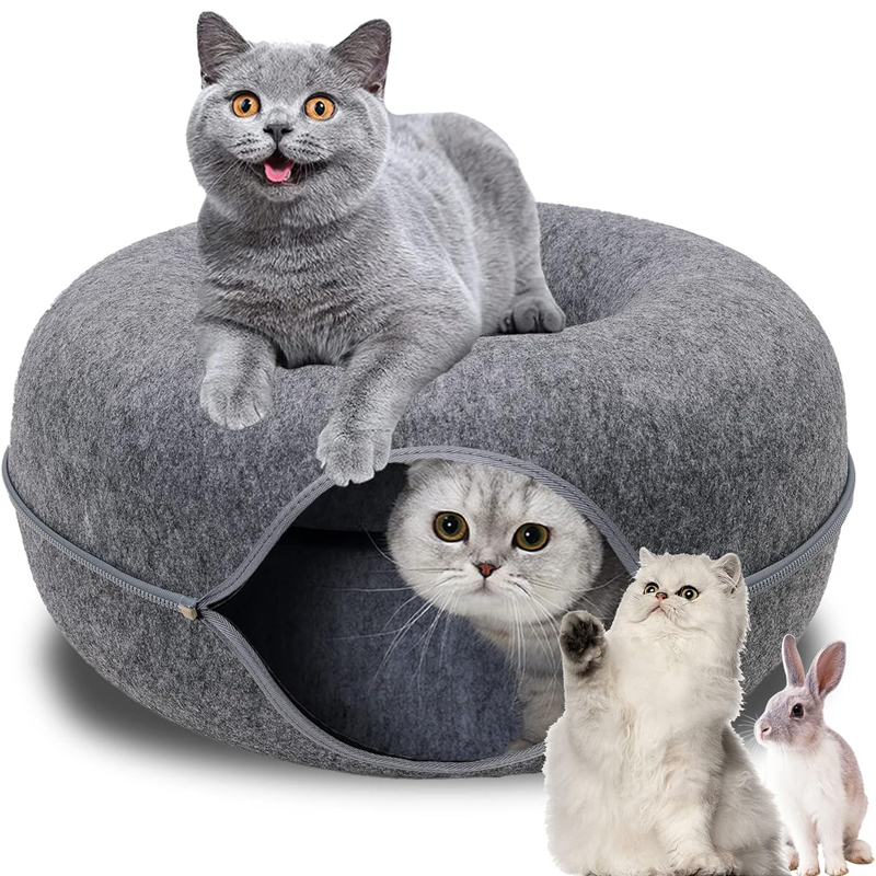Buy PETSWOL Cat Caves for Indoor Cats Grey at Mighty Ape NZ