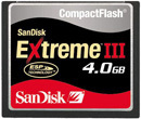 SanDisk 4GB Extreme III CF Memory Card