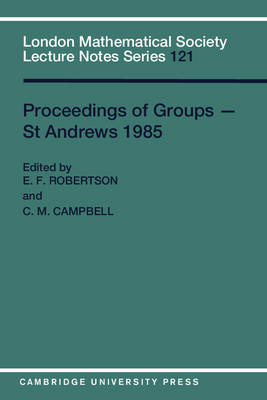 Proceedings of Groups - St. Andrews 1985 image