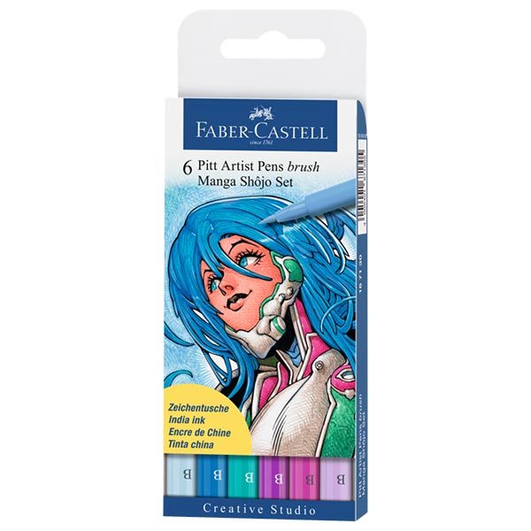 Faber-Castell: Pitt Shojo Manga Artist Pens - 6 Pack