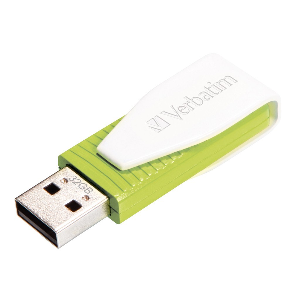 Verbatim Store'n'Go USB Drive Swivel - 32GB (Green) image