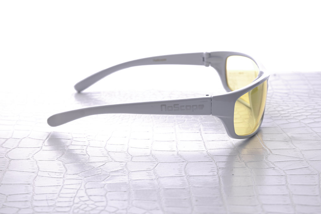 NoScope Minotaur Computer Gaming Glasses - Frost White for PC Games image