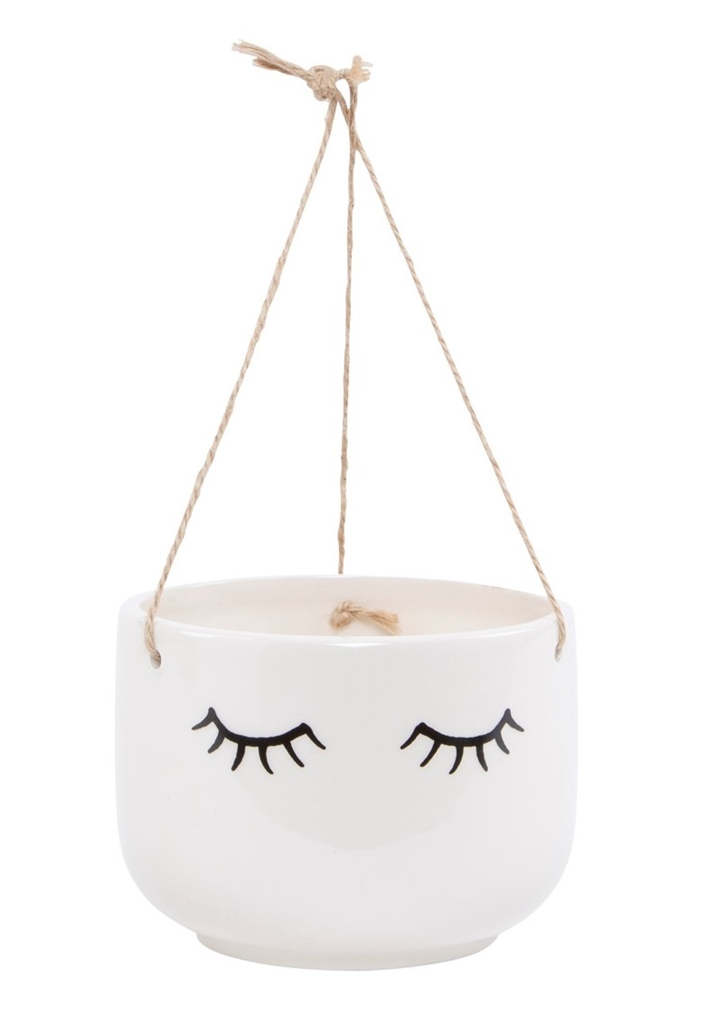 Eyes Shut - Hanging Planter