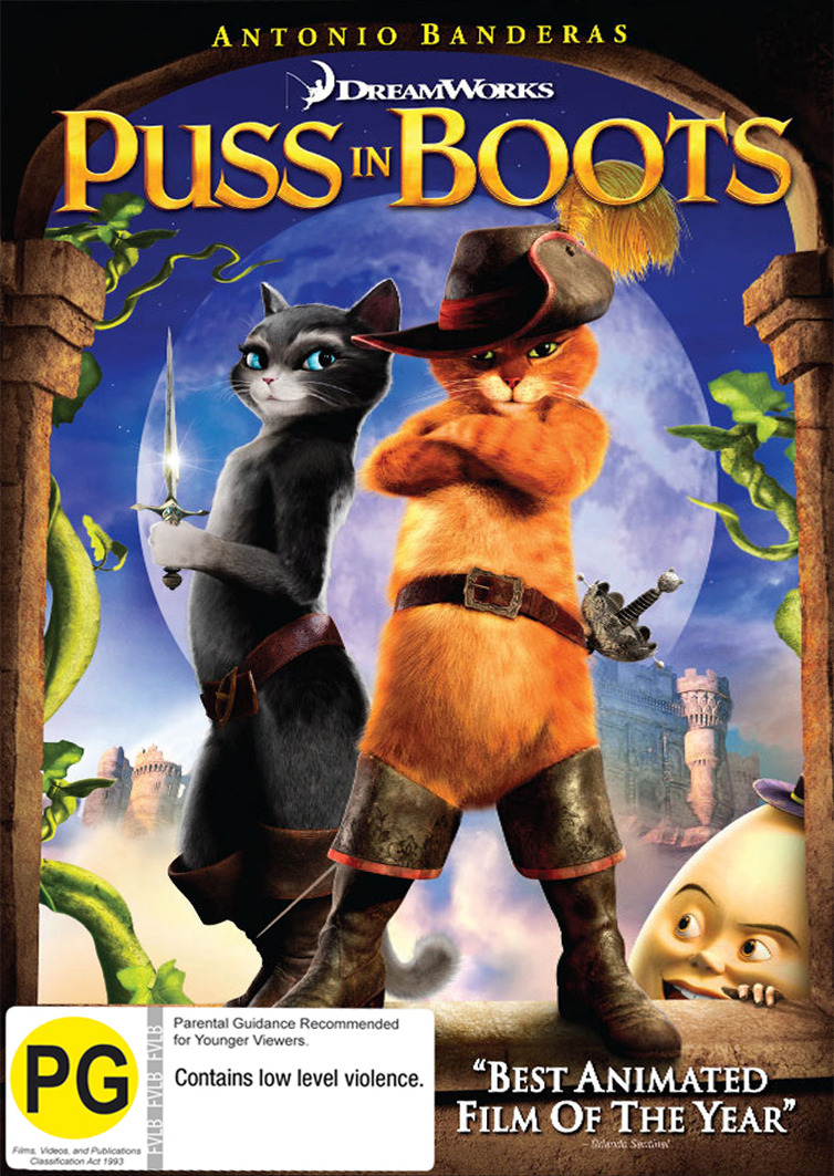 Puss in Boots DVD Buy Now at Mighty Ape NZ