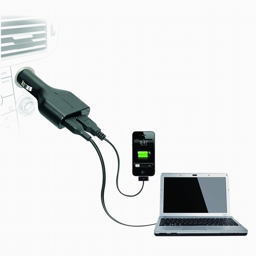 Targus Laptop Car Charger + with USB Fast Charger image