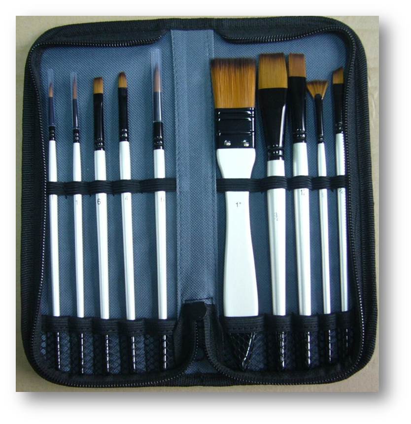Jasart Short Handle Brush Wallet Set (10pc) image
