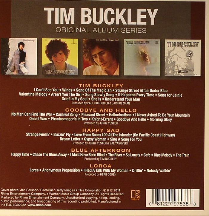 5 Albums in 1 - Original Album Series on CD by Tim Buckley