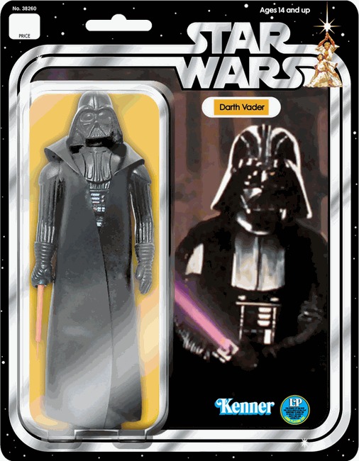 Star Wars Jumbo Vintage Kenner Darth Vader Action Figure image