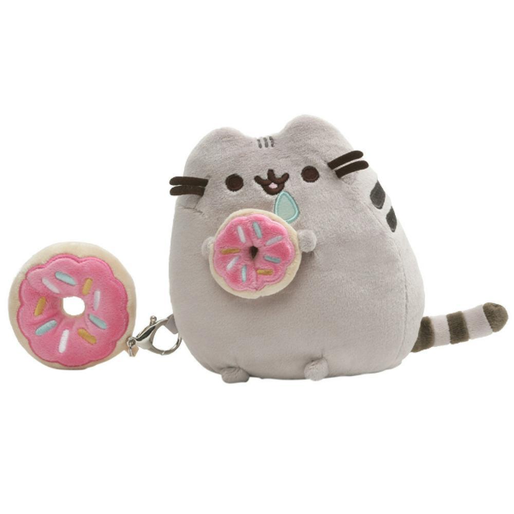 Buy Pusheen Plush & Keychain Giftset Pusheen With Donut at Mighty Ape NZ