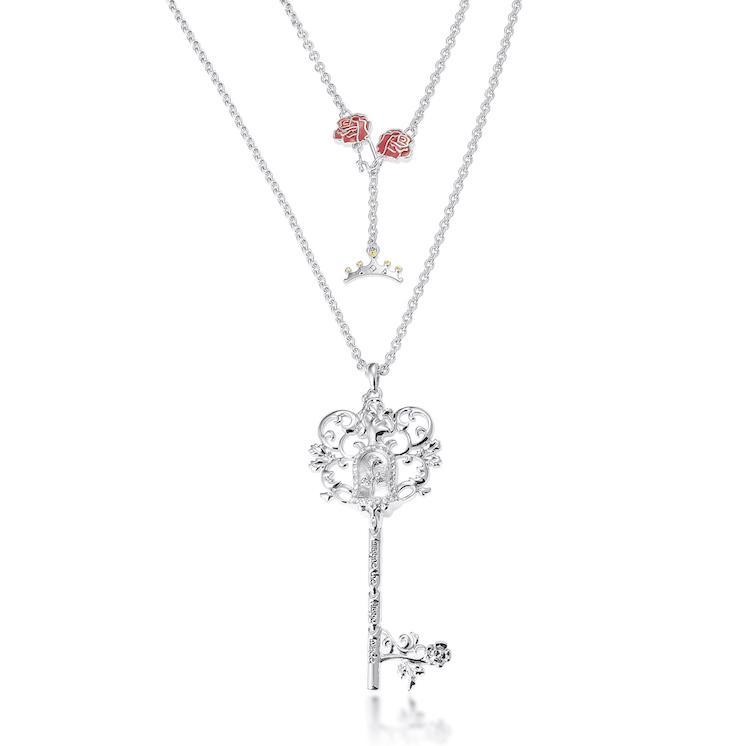 Couture Kingdom: Disney - Princess Belle Necklace (White Gold)