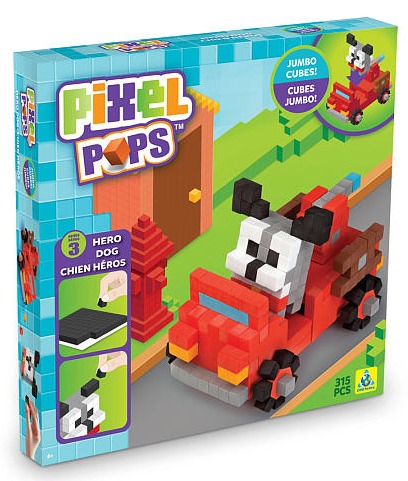 The Orb Factory: Pixel Pops - Hero Dog Jumbo Playset