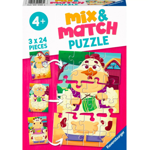 Mix & Match Puzzle My Farm Friends Board Game at Mighty Ape NZ