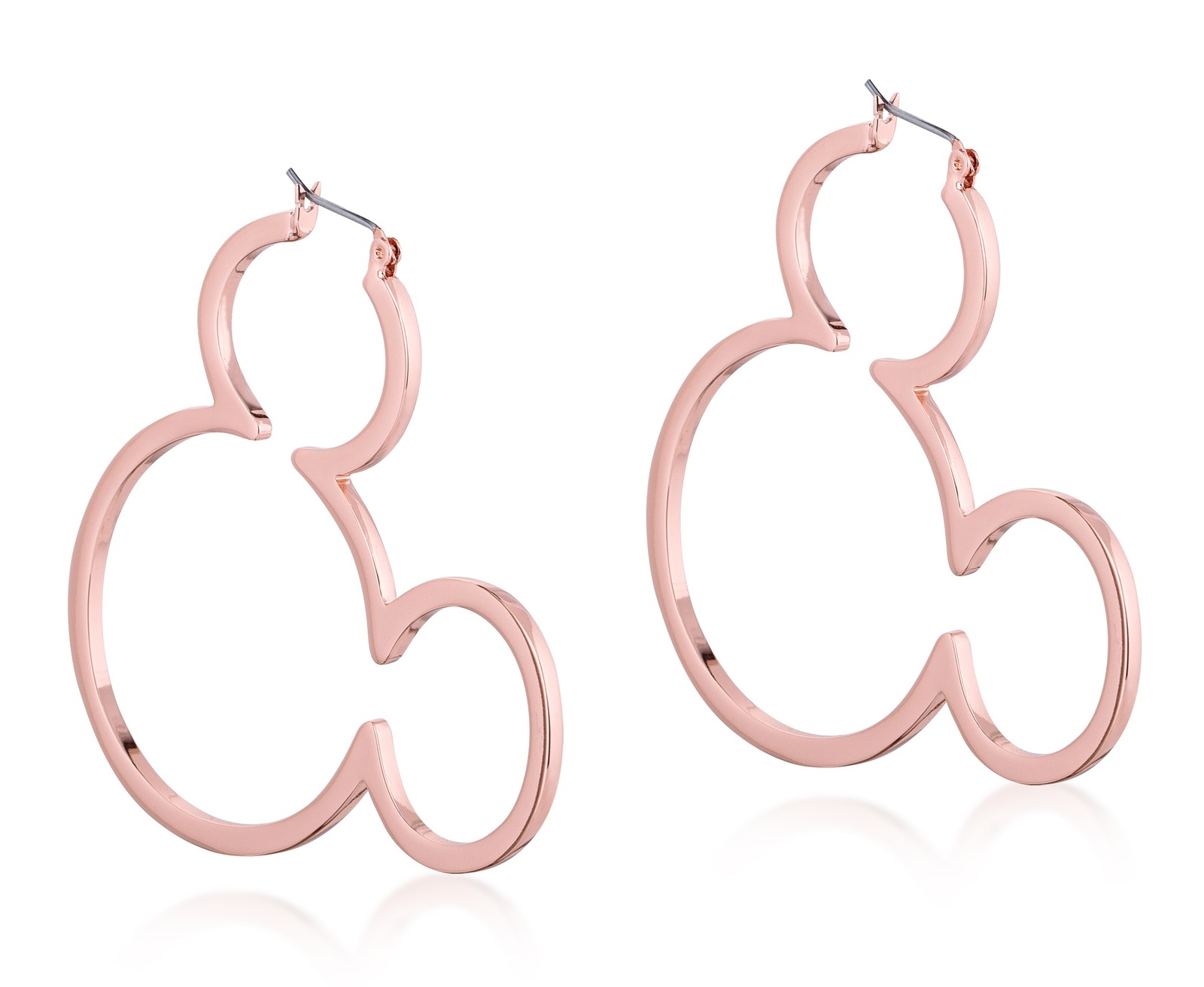 Couture Kingdom: Disney - Mickey Outline Hoop Earrings (Rose Gold)