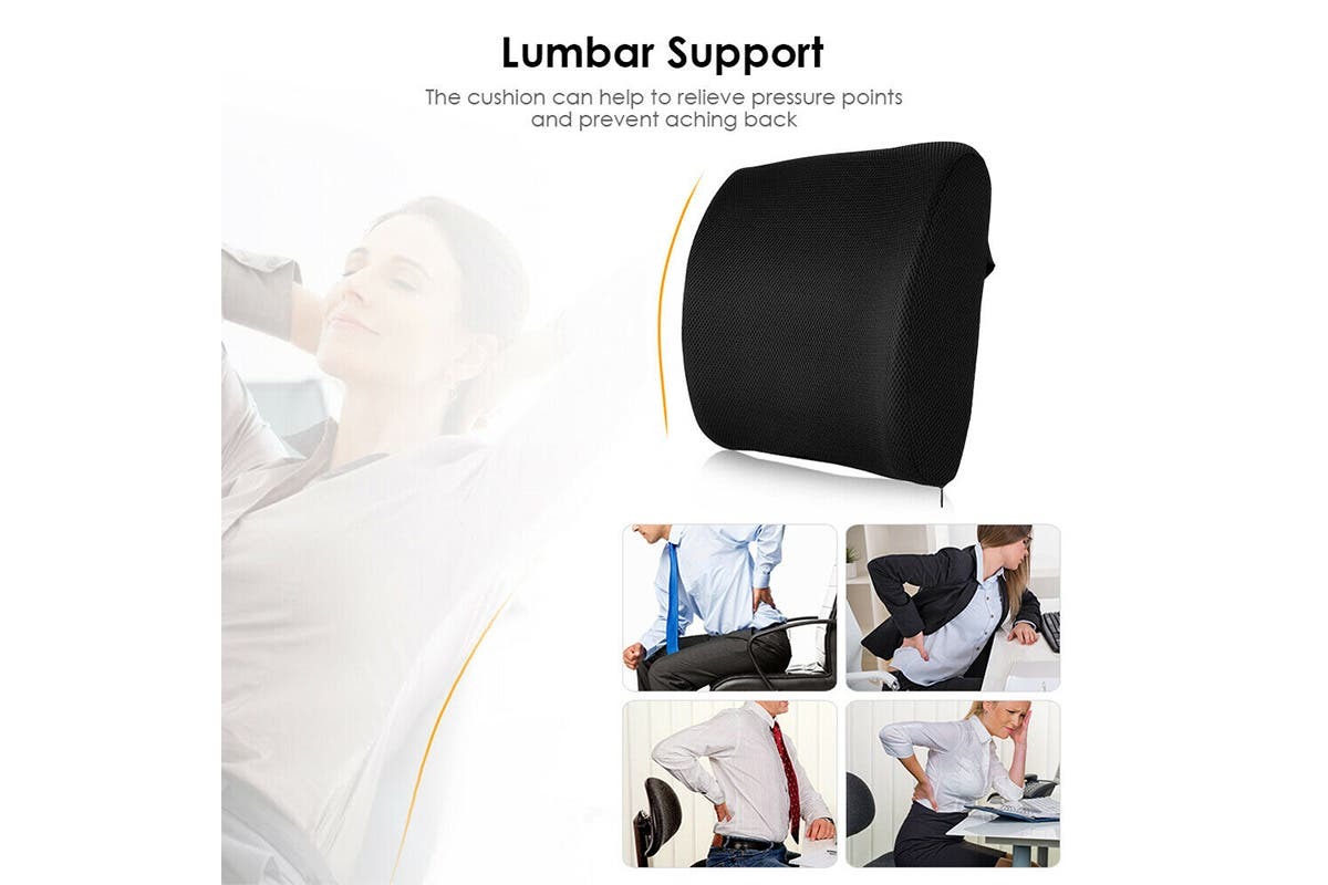 Buy Ergolux Lumbar Support Back Cushion (Black) at Mighty Ape NZ