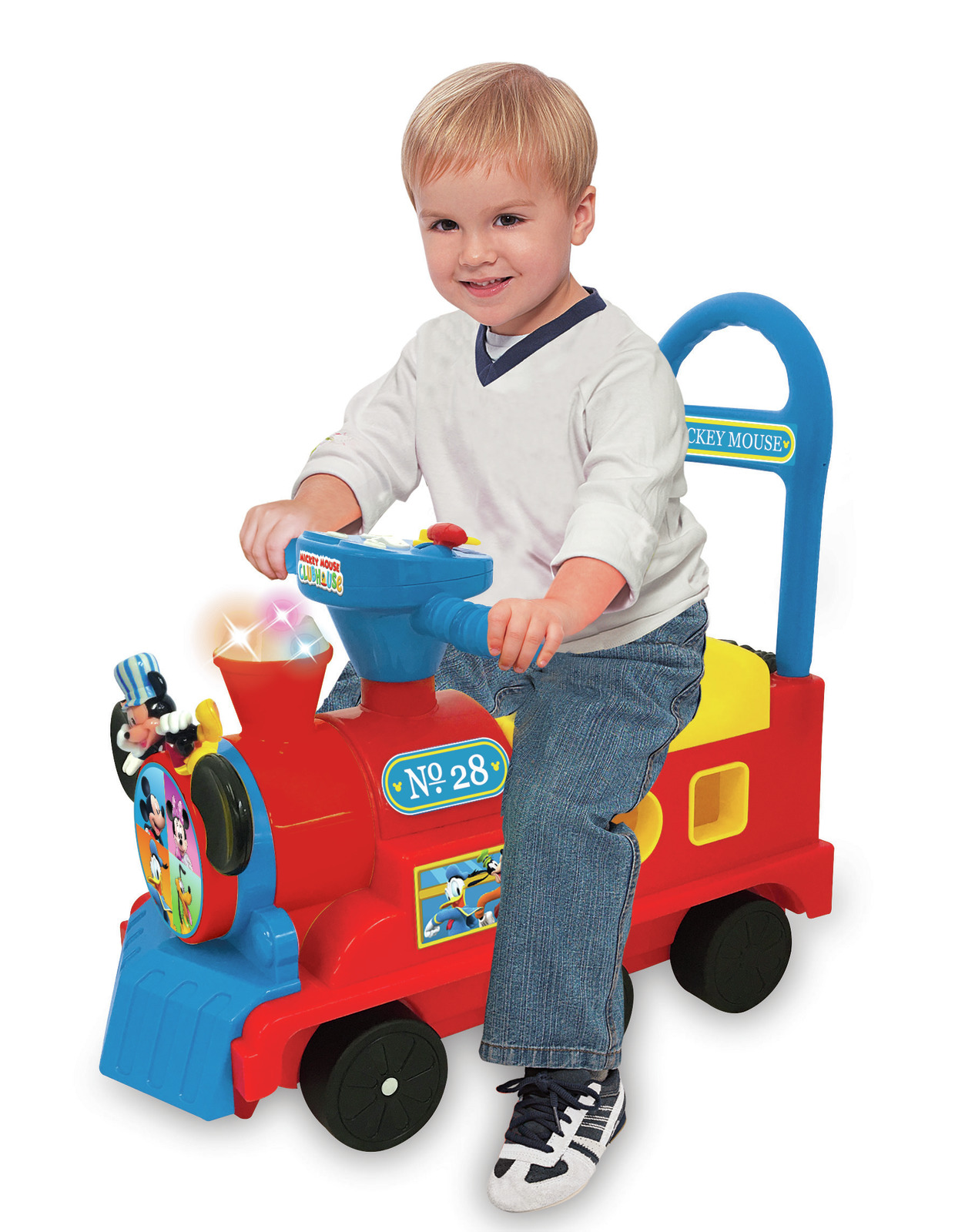 Kiddieland: Play & Sort Train Activity Ride-On - Mickey Mouse image
